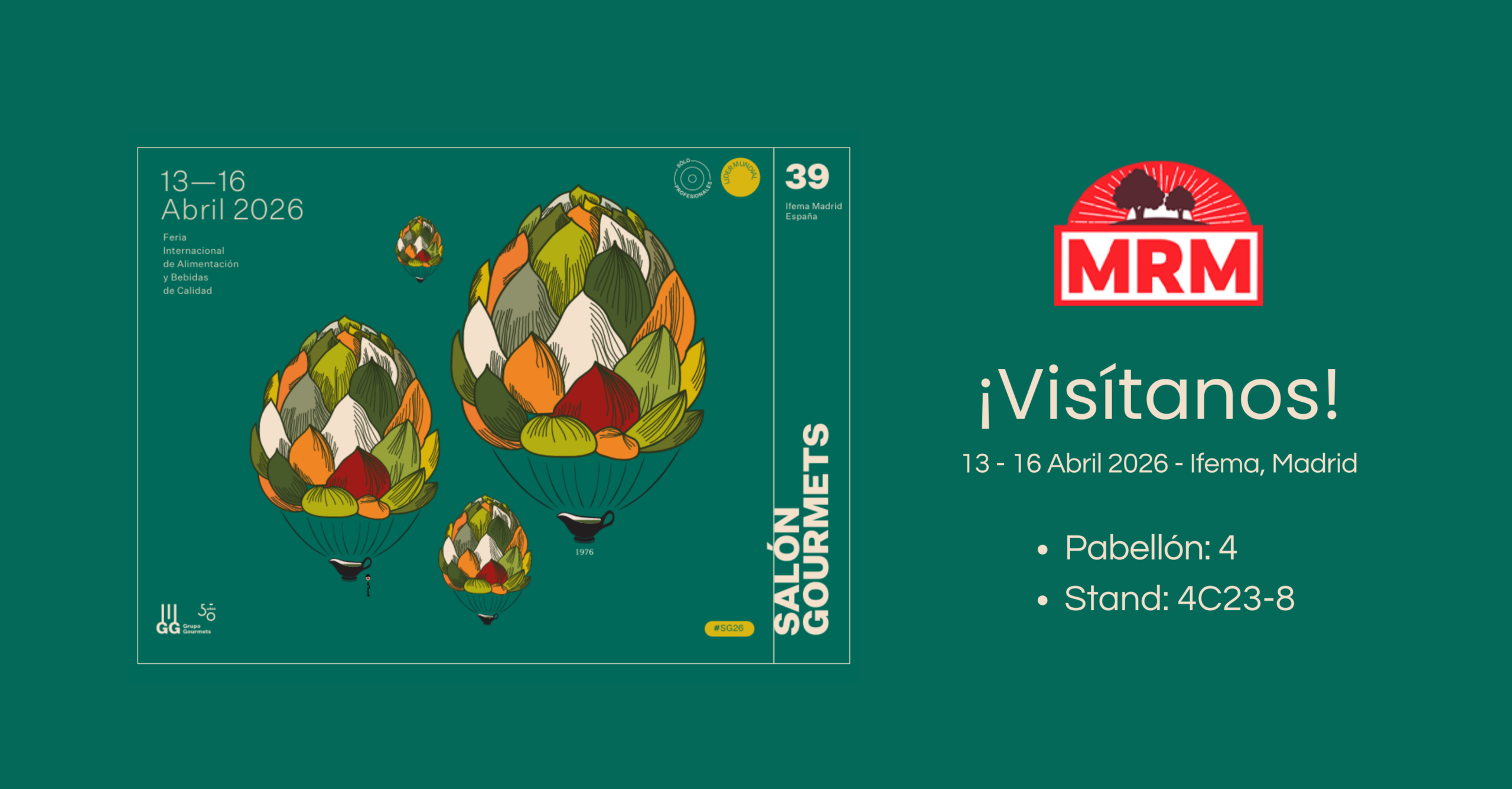 Grupo MRM en el Salón Gourmets 2026: innovación y soluciones reales para hostelería