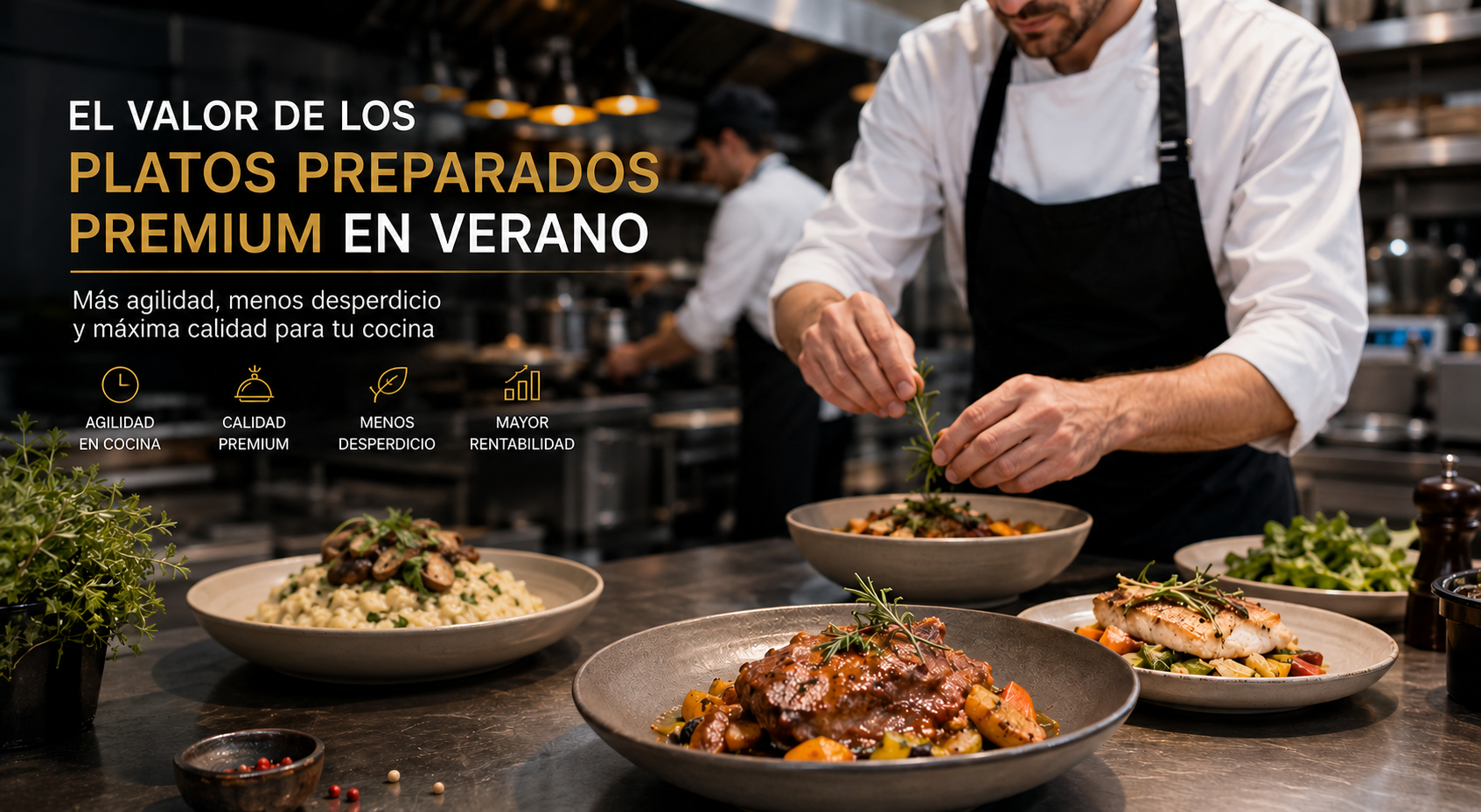 HORECA El valor de los platos preparados premium en verano para el sector HORECA
